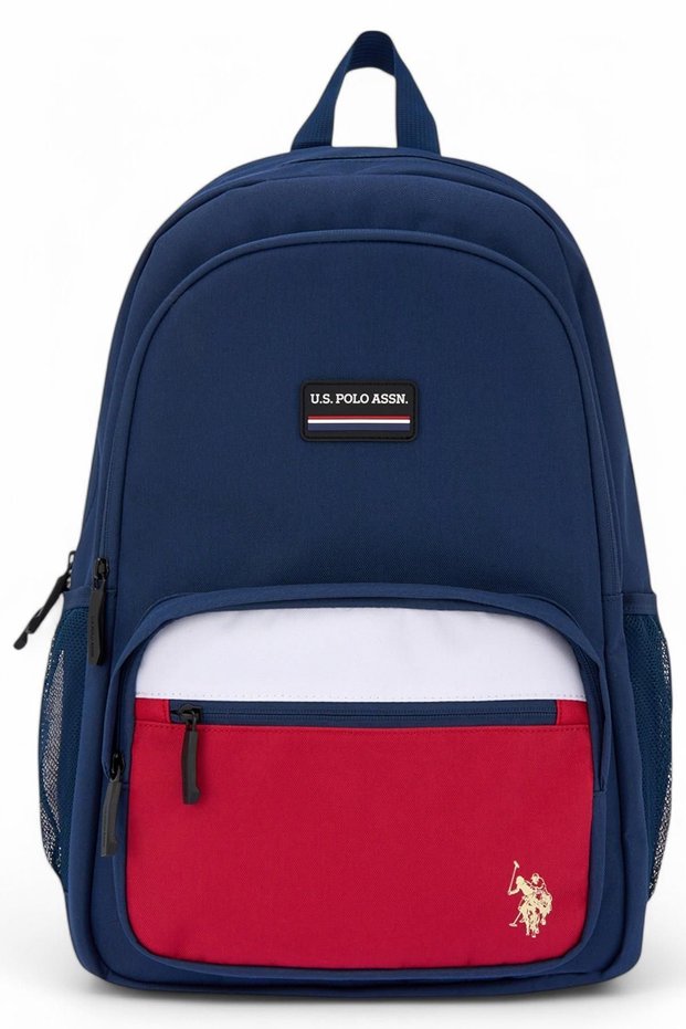 U.S. Polo Assn. Placan25087 High School & University Backpack – Stylish Design for Daily Use and Travel, Navy Blue