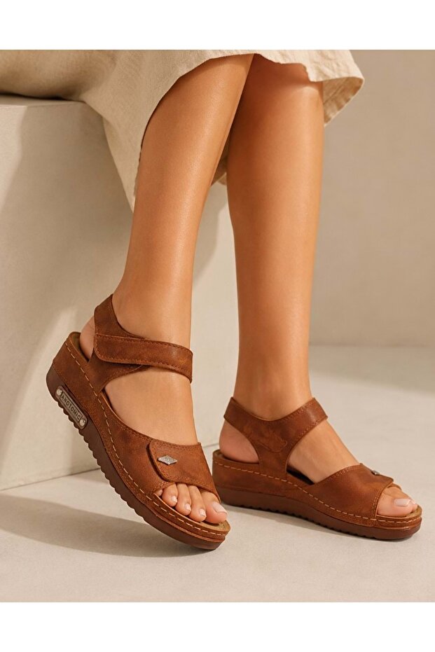 Aryan 07-109 D.R Recommended Orthopedic Women's Sandals Taba