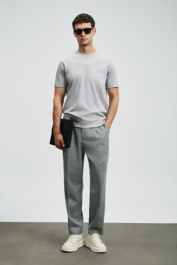Roland Men's Basic T-Shirt Gray - 2
