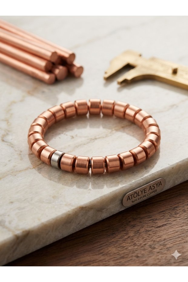 Pure Copper Bracelet 8 mm