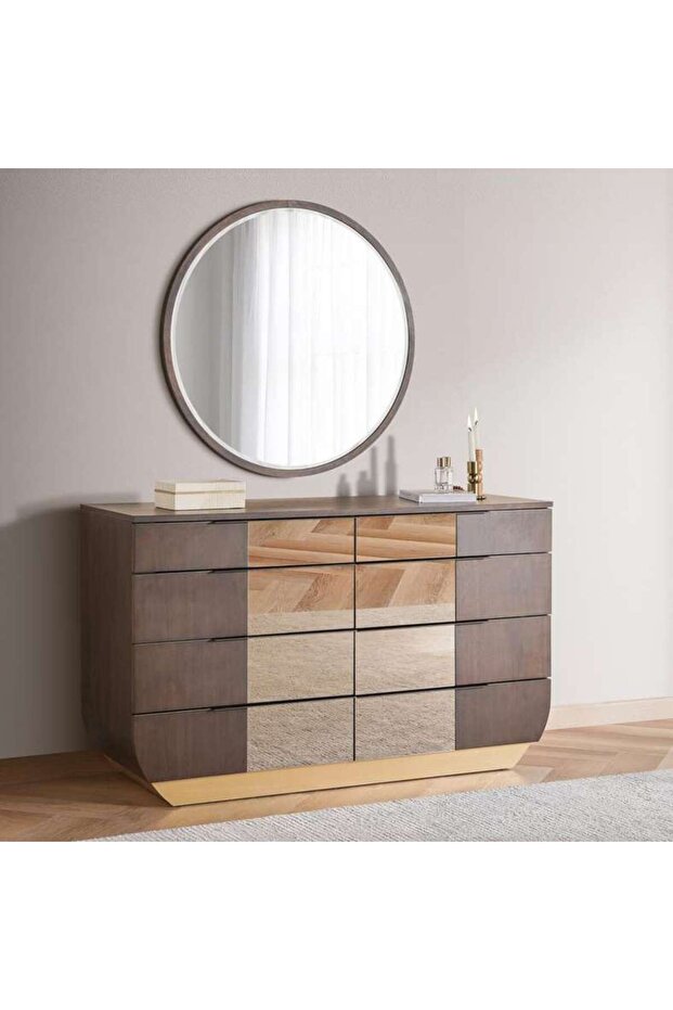 Maura Dresser With Mirror Grey Brown