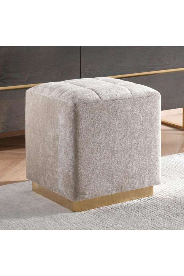 Baclone Dressing Stool Upholstered- Beige
