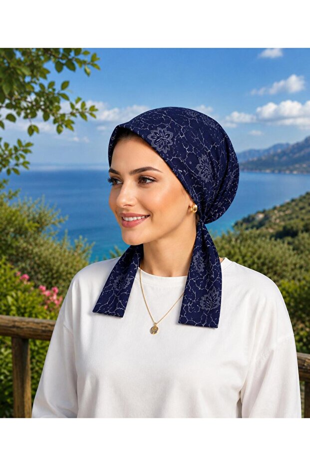 وشاح قطني، قماش دائري، لا ينزلق