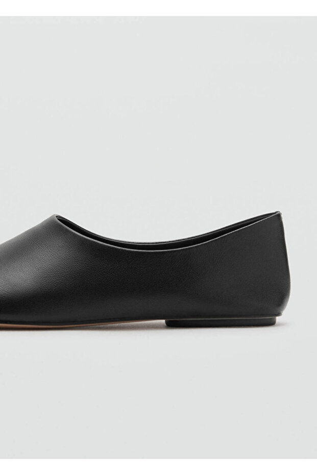 Lederschuhe mit flacher Sohle - 4