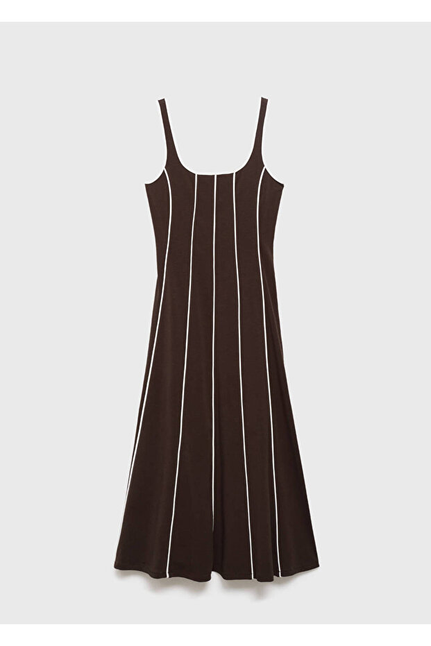 Gestreiftes Baumwollkleid - 3