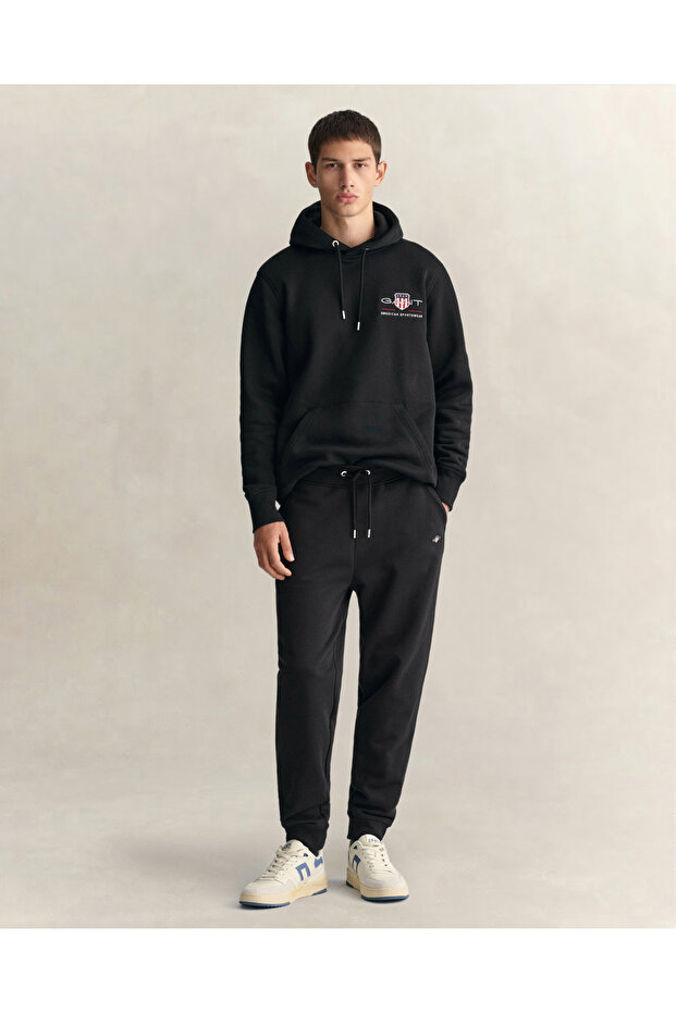 Men's Black Regular Fit Sweatpants