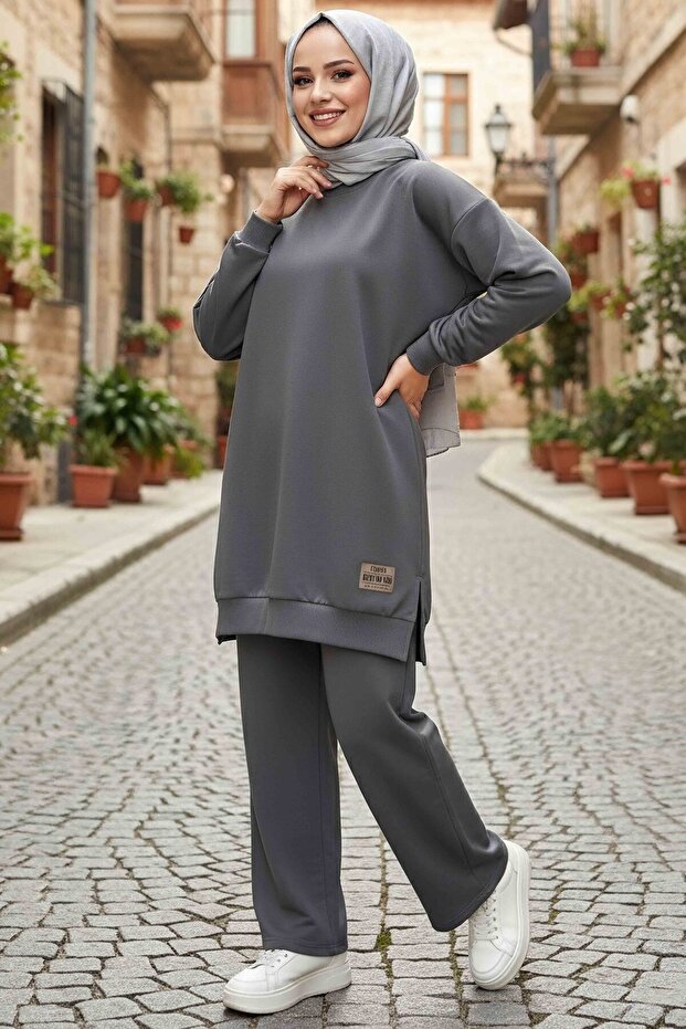 Emblem Vortex Two-Piece Set Smoke - 28000-FUME