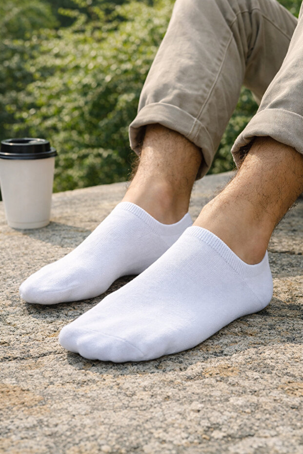 Bamboo Booties Men's 3 Pairs Stitch-Free Socks