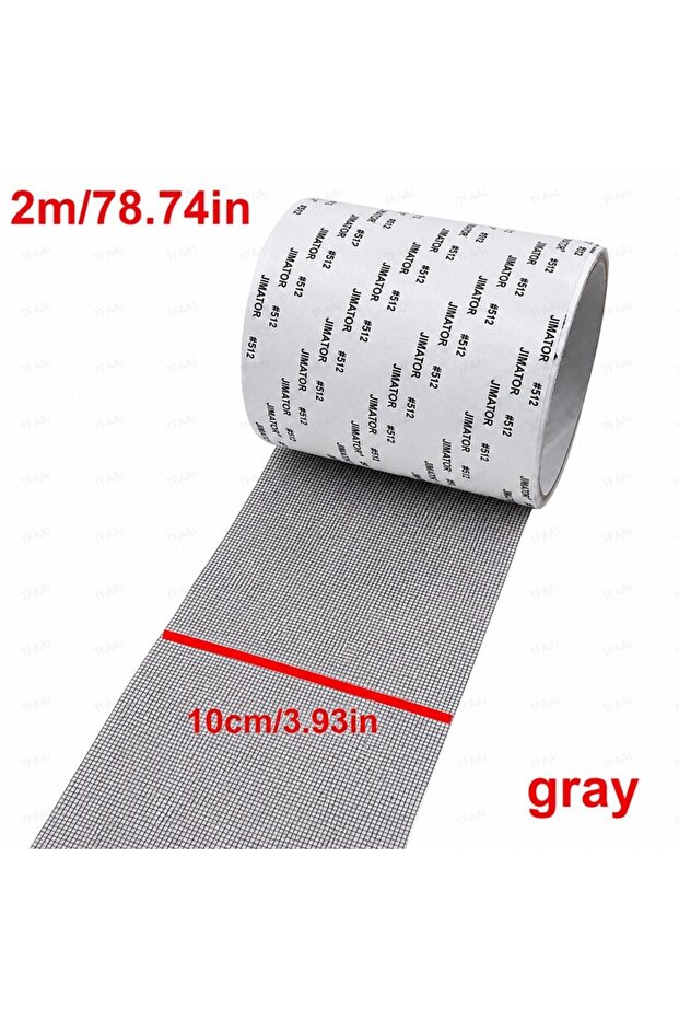 10cmx2m grey 5/10cm Width Window Mosquito Net Repair Tape Self-Adhesive Window Screen Repair Patch A