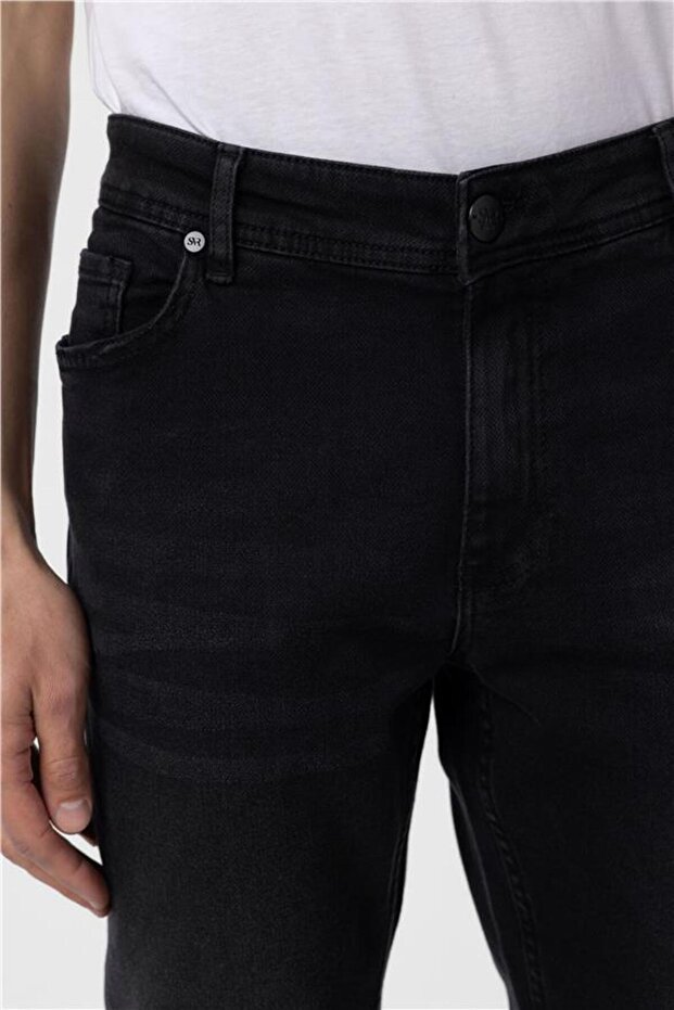 Siyah Denim Pantolon - 4