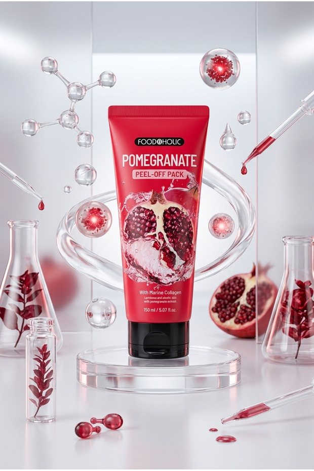 Peel-Off Face Mask - Pomegranate, Marine Collagen Extract 150 ml