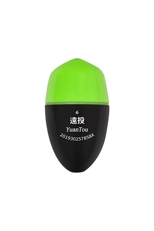 No.6 Green TAIYU Luminous Fishing Float Set High Sensitivity Buoy Adjustable Red&Green Color Bobber