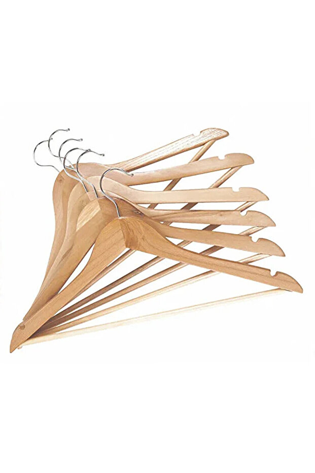 6lı Ahşap Askı Naturel