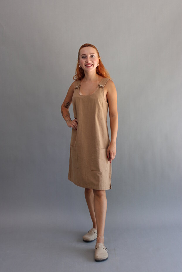 Clothed Linen Salopet with Straps