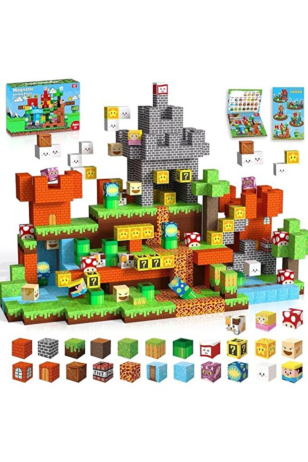 ZH003 150pcs Magnetic Building Blocks Mine World Magnet Cube for Stacking Construction Set Educate