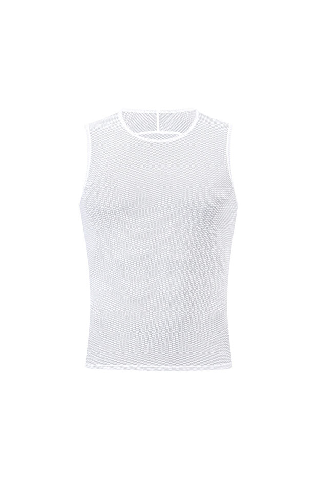 M BX01-WHITE-No-Logo HISERWA Men Cycling Base Layer Classic Black/White Cycling Underwear Mesh Breat
