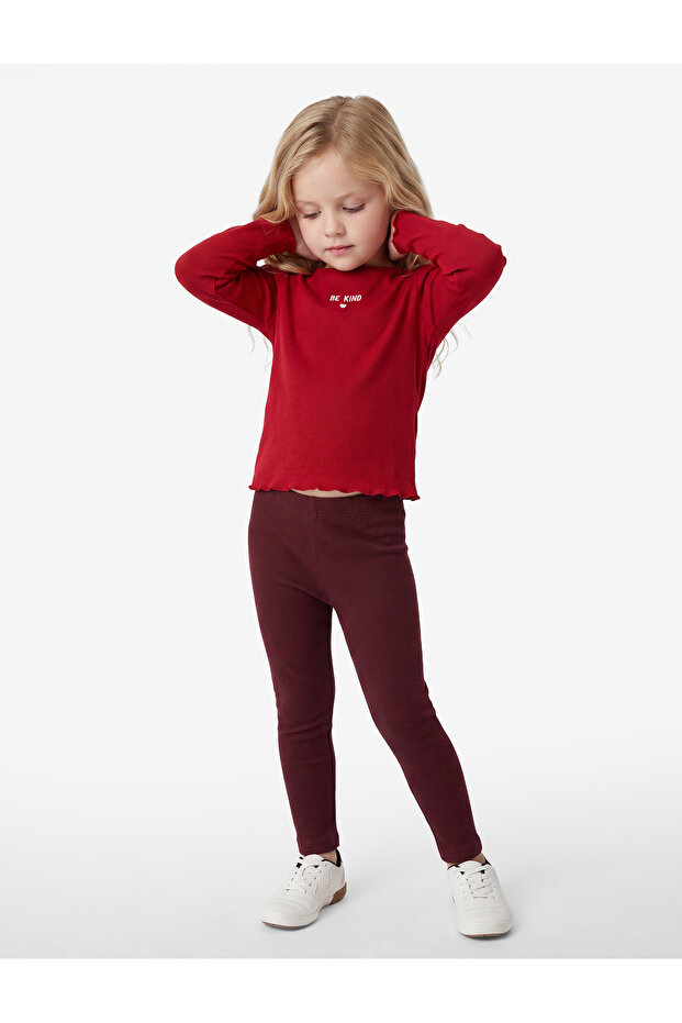 Cotton Camisole Basic Long Leggings with Elastic Waist