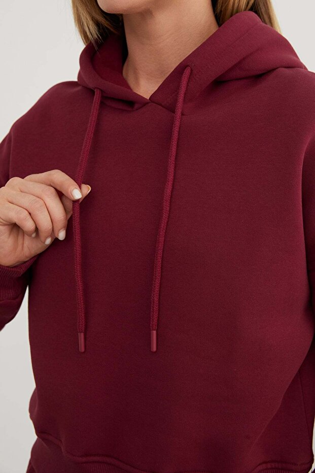3 Thread Basic Hooded Sweatshirt - 6