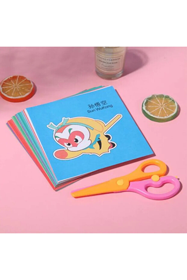 48pcs-Random pattern 48Pcs Handmade Paper Cut Book Kids Craft Toys DIY Cartoon Scrapbooking Paper Ar