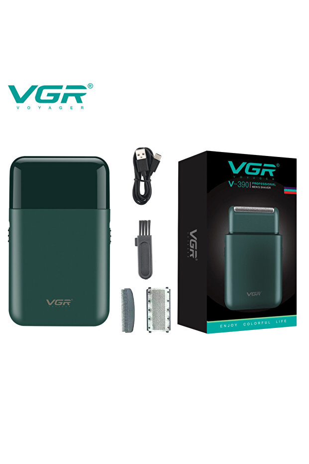 green blade VGR convenient USB charging mini men's shaver electric hair trimmer reciprocating blade