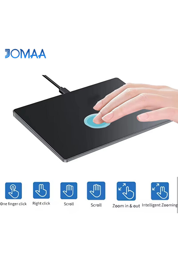 لوحة تتبع Jomaa السلكية متعددة اللمس، لوحة لمس عالية الدقة مع لوحة لمس USB لنظام التشغيل Windows 7/10/11 Lap...