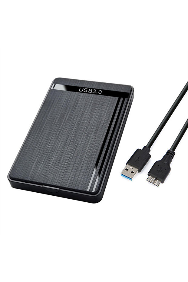 علبة قرص صلب خارجي USB 3.0 مقاس 2.5 بوصة، مزودة بمنافذ USB 3.0/2.0/Type C إلى SATA، علبة قرص صلب SSD خارجي