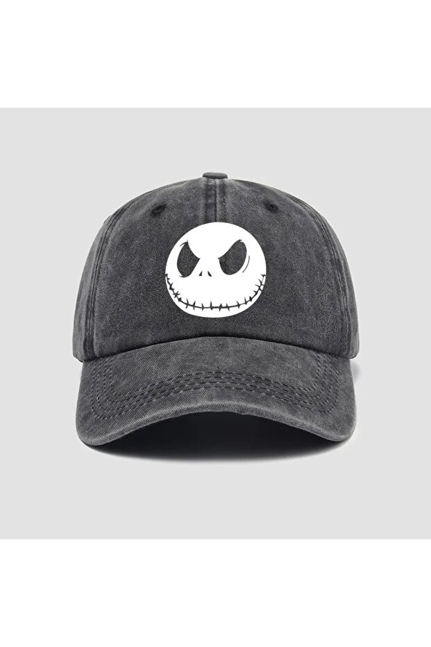 55-60cm Black Fashion Nightmare Before Christmas Jack Casual Hat Baseball Caps Breathable Snapback S
