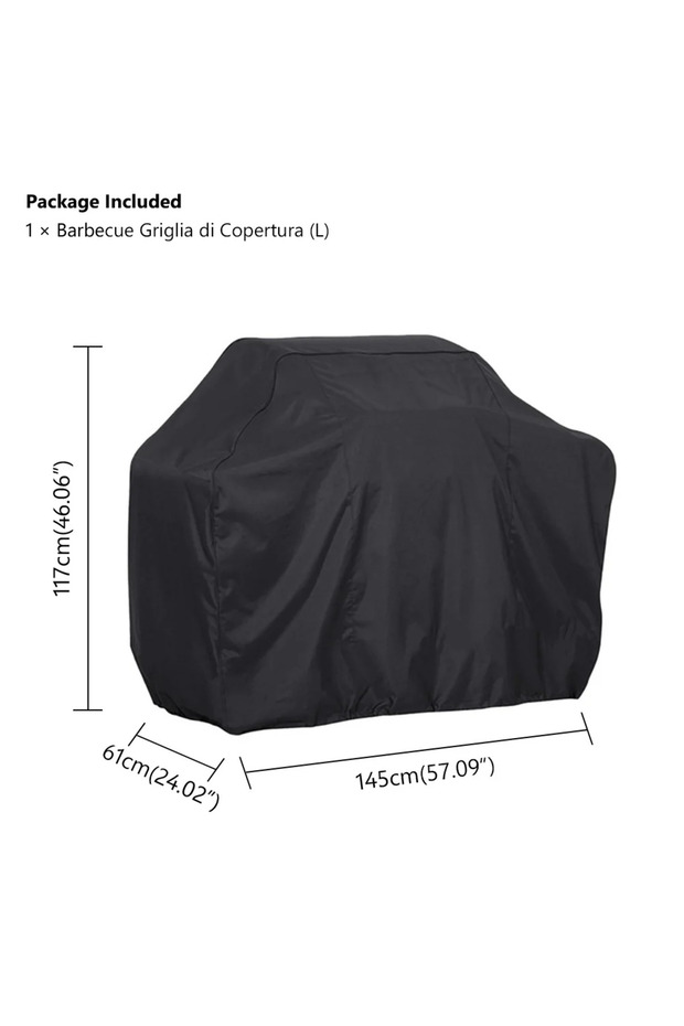 L 145x61x117cm Waterproof BBQ Grill Cover BBQ Cover Anti Dust Rain UV for Gas Electric Charcoal Barb