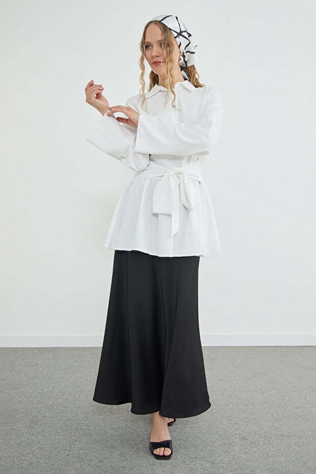 Fullamodest Belted Half-Buttoned Tunic - 6