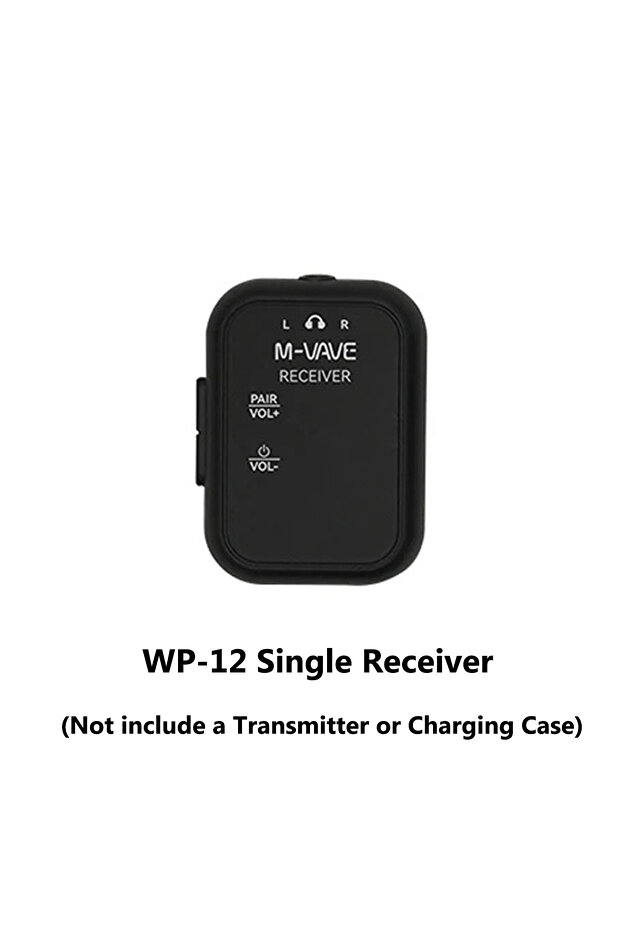 WP-12 Receiver M-VAVE WP-12 Wireless In-Ear Monitor System, 2.4GHz, Ultra-Low Latency Monitoring, 24
