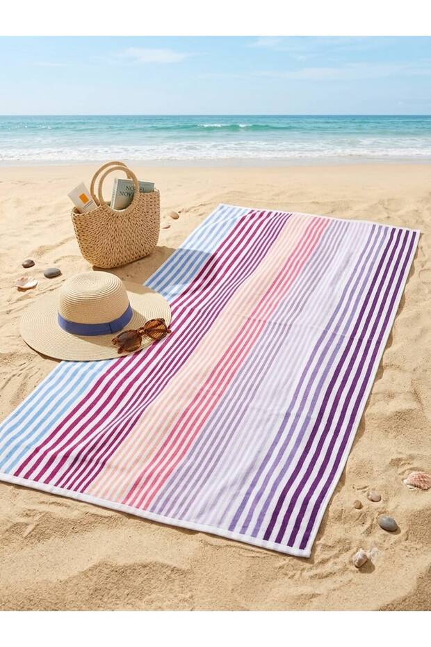 Line up Velvet Cotton Beach Towel (70X150)