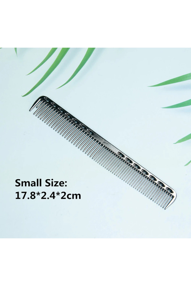 Small-black Space Aluminuml Hair Comb Pro Hairdressing Combs Расческа Для Волос Hair Cutting Dying H