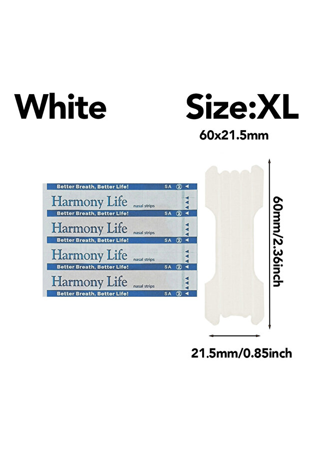 200PCS White-Size XL 10/30/50/200Pcs Breath Nose Patch Extra Strength 2 PE Supports Nasal Strips for