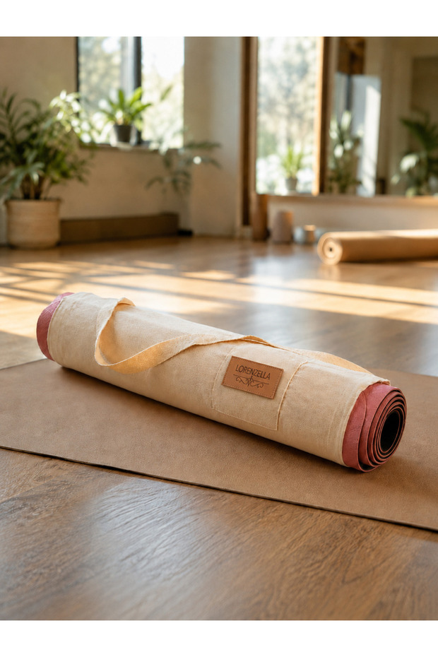 Yoga Mat Carrying Bag – Canvas Fabric, Yoga Mat Bag with Strap & Adjustable Velcro