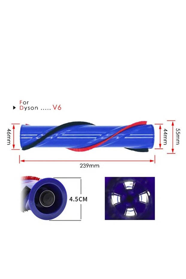 V6 Brush Roll For Dyson V6 V8 V10 V11 Cordless Vacuum Cleaner Replacement Brushroll Electric Brush H