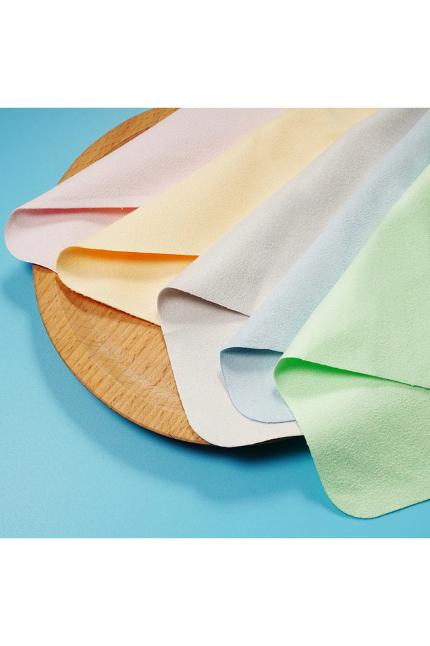 Multi-5pcs 5PCS Eyeglass Cleaning Cloth Microfiber adaptable for Screens, Lenses Nylon or Polaroid G