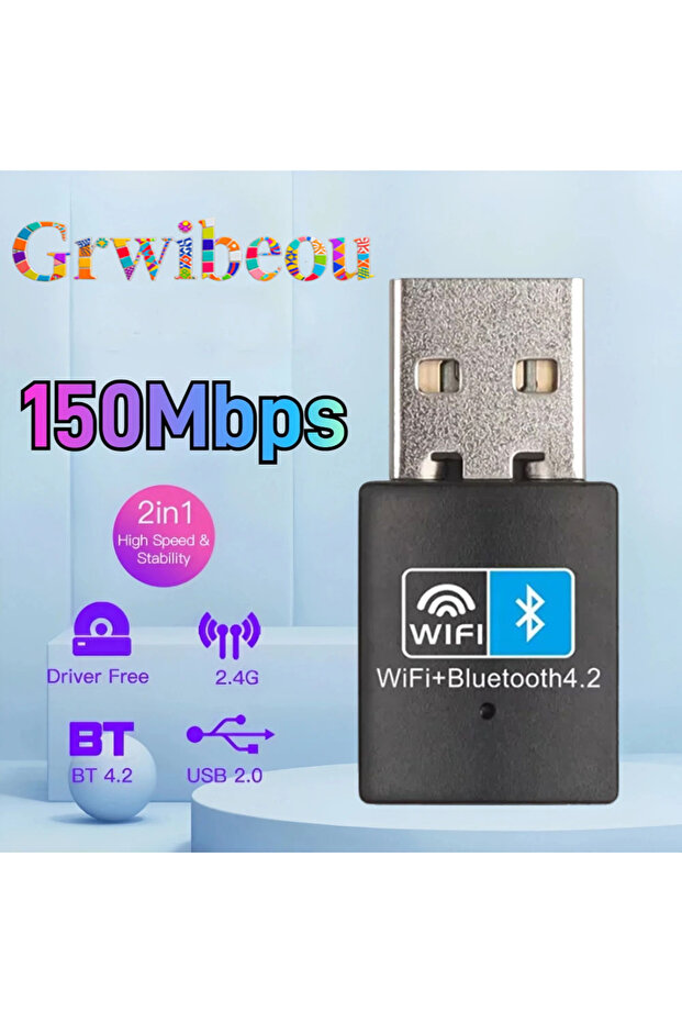 150 ميجابايت في الثانية واي فاي BT Mini 150 ميجابايت في الثانية USB واي فاي محول بلوتوث بطاقة شبكة لاسلكية 802.11N إشارة الهوائي