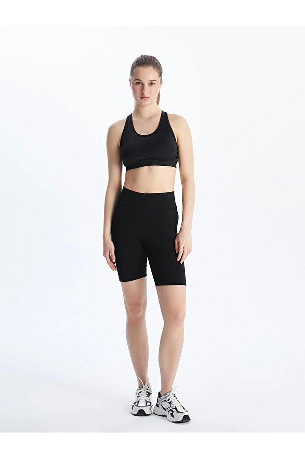Elastic Waist Women's Shorts Leggings (S5)
