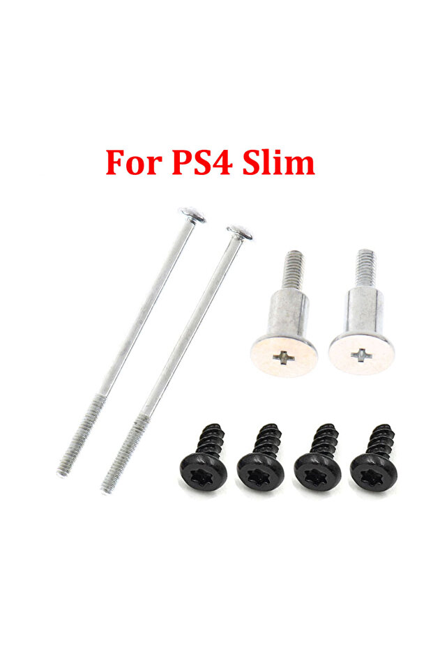 PS4 Slim JCD For PS4 Slim Screws Screw Kit Full Set Black Plastic Rubber Feet Cover For PS3 Slim 200