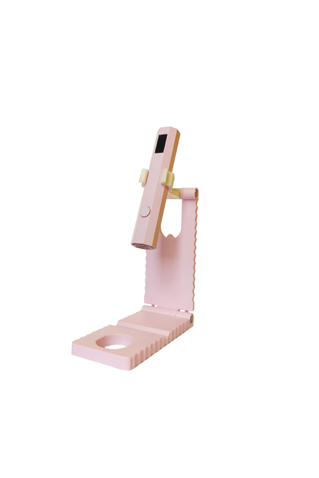 Pink-Set Handheld UV Light for Gel Nails Portable UV Nail Lamp Rechargeable LED Nail Lamp for Nails