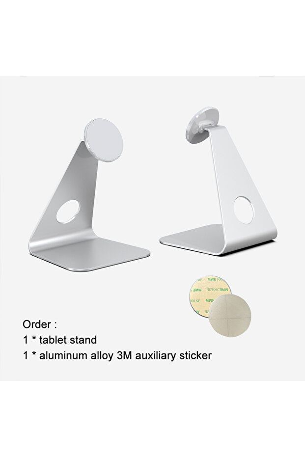Silver Tablet Stand For iPad A16 M2 M3 Air 11 13 Pro M5 M4 12.9 A17 Metal Magnet Rotation Tablet Hol