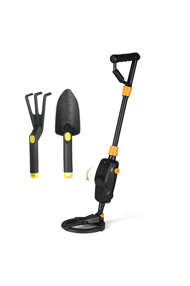 With Rake Shovel Children Lightweight Handheld Metal Detector Gold Digger Treasure Hunter Tracker Se