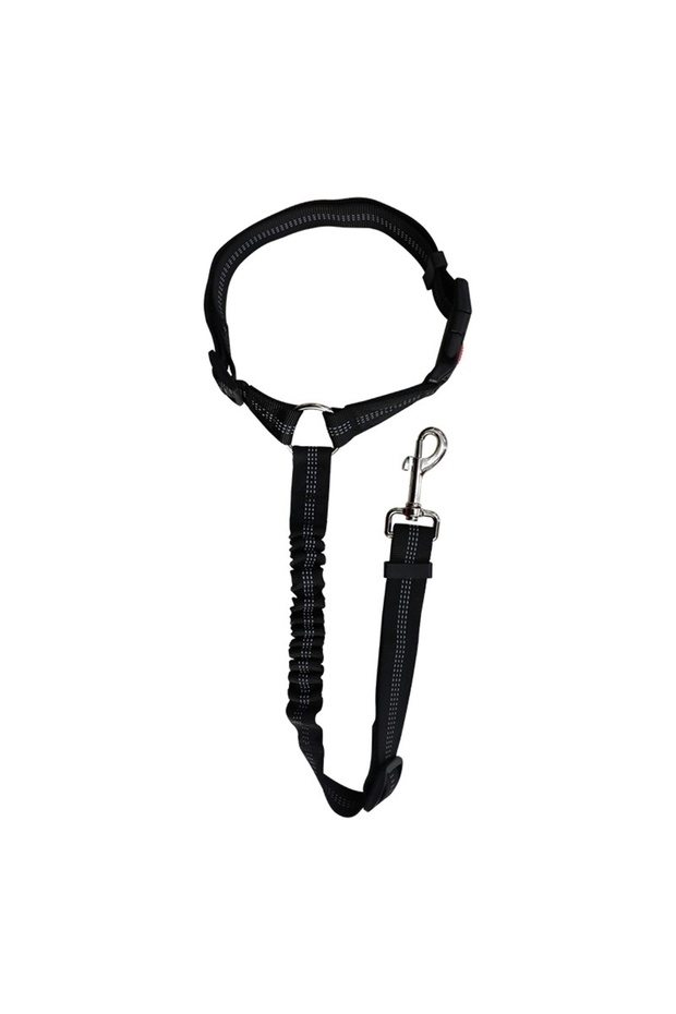 Reflective Black New Solid Two-in-one Dog Harness Leash Pet Car Seat Belt BackSeat Safety Belt Adjus