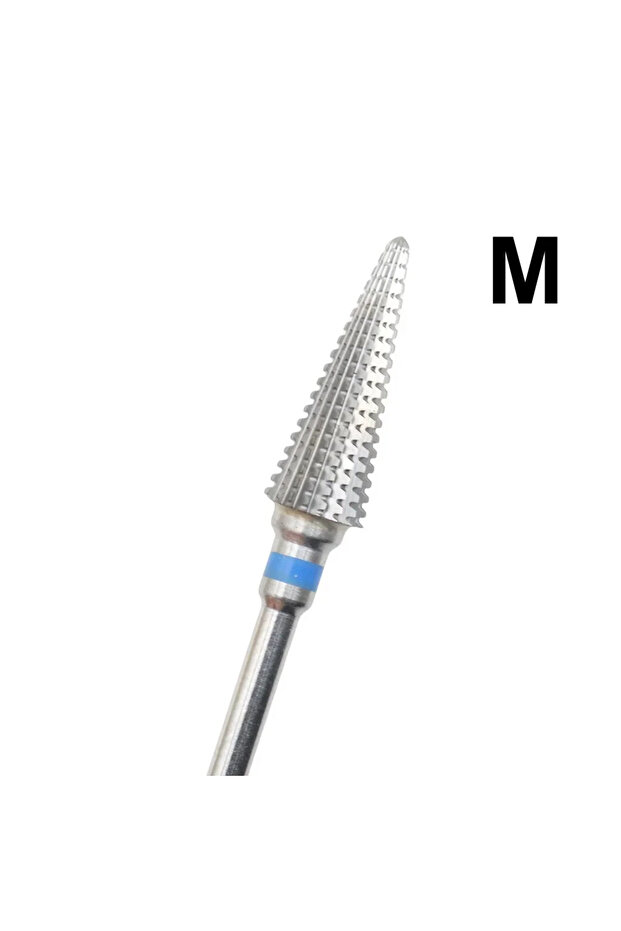 M 1pc 5-in-1 Carbide Professional Tungsten Steel Nail Drill Bit Gradient Teeth Design for Pre-treat.