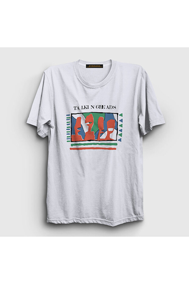 Unisex White Vintage Talking Heads T-Shirt 493921Tt