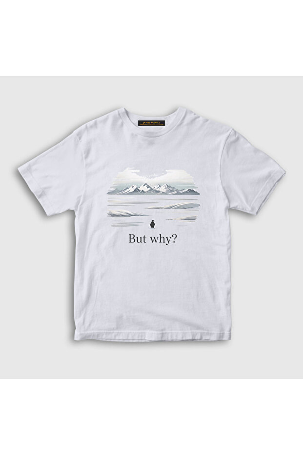 Unisex Kids White but Why V2 Nihilist Penguin Penguin T-Shirt 595189Tt