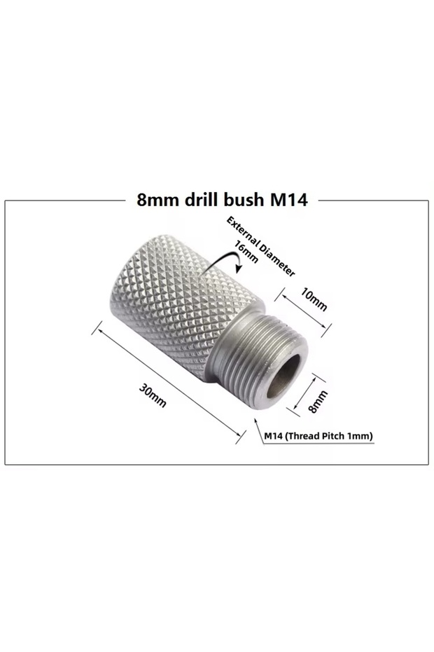 8mm M14 Doweling Jig Drill Bushing Metal Drill Sleeve 4mm-15mm For Woodworking Drill Guide Hole Dril