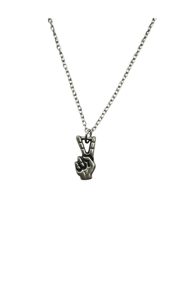 Unisex Necklace with Peace Sign Figure – Symbol of Love, Hope and Freedom