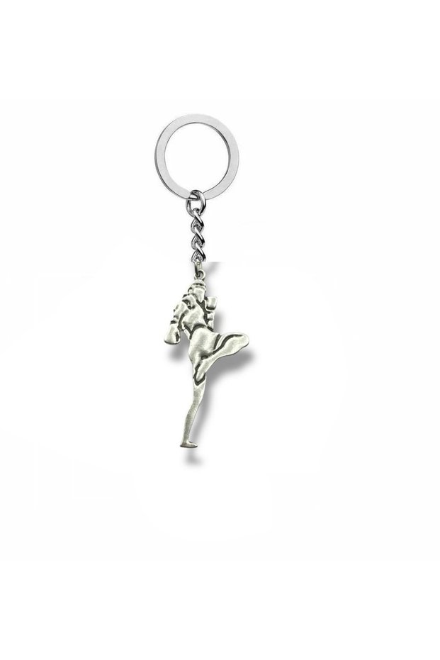 Unisex Keychain with Muay Thai Fighter Figure – Symbol of Martial Arts and Power