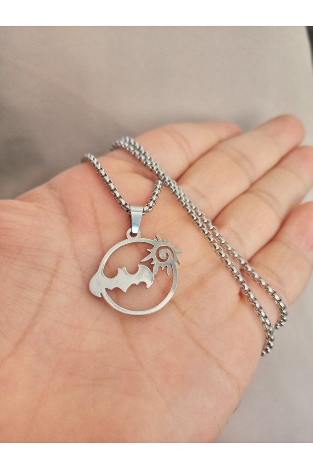 Batman the Dark Night Bat Man Silver Color 316L Stainless Steel Figure Pendant